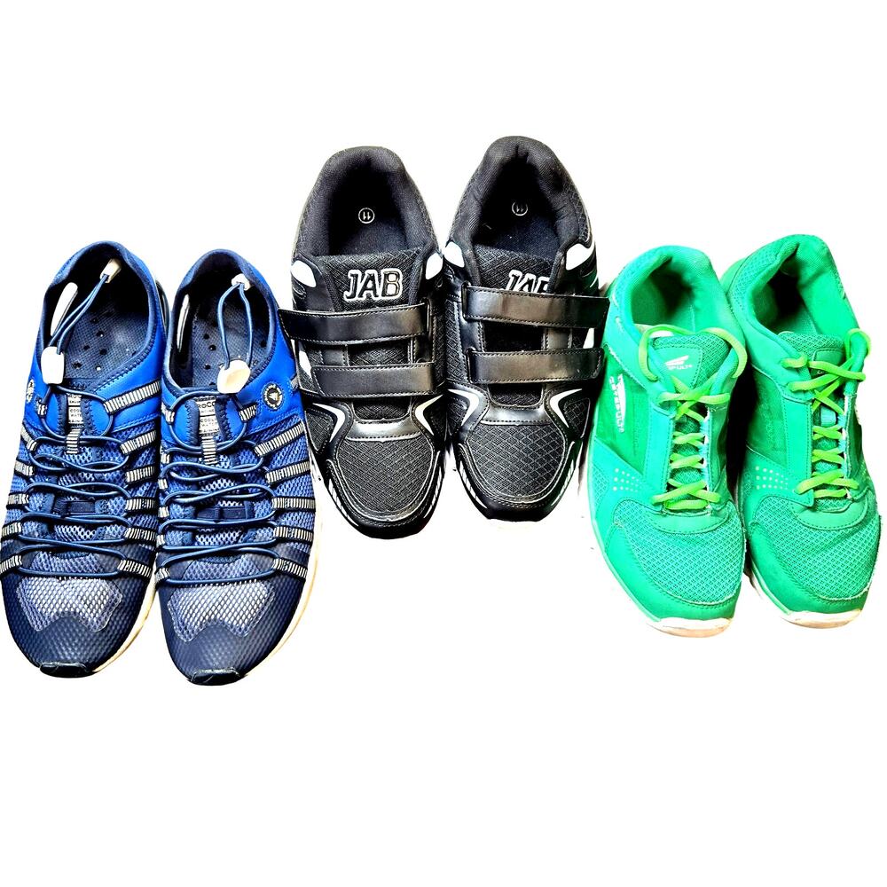 JAB + More Size 11  Men's Athedic Tennis Sneakers Lot of 3 Pairs Bulk Shoes Lite